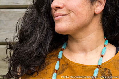 Relato Necklace - Turquoise and copper