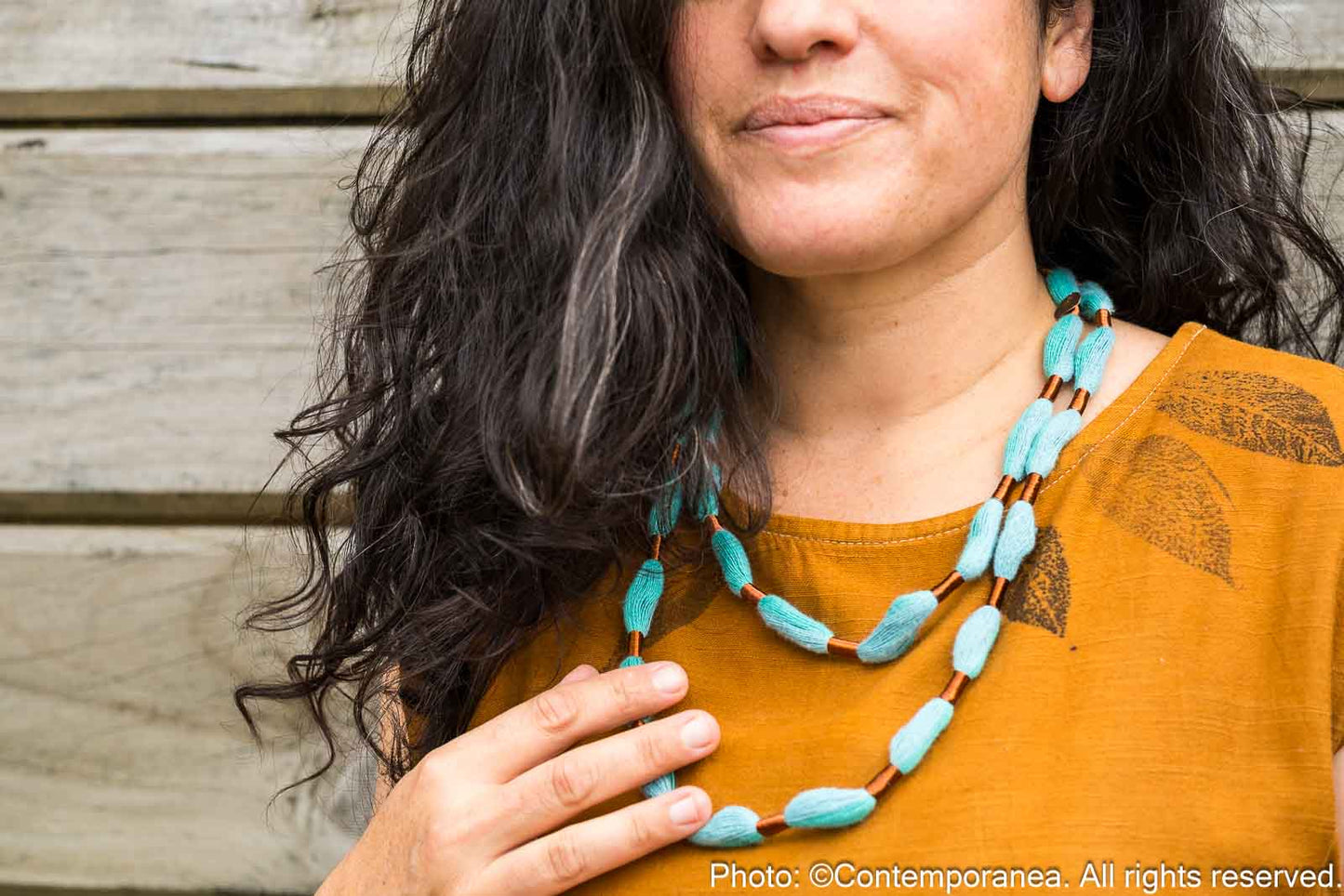 Relato Necklace - Turquoise and copper